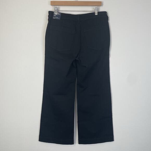 J. Crew Factory Petite High‎ Rise Trouser Jean Black 30P CB676 Minimal Capsule - Picture 2 of 11
